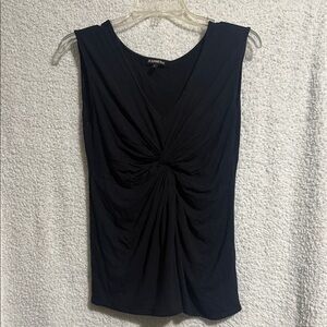 Express Black Twist Front Tank Top